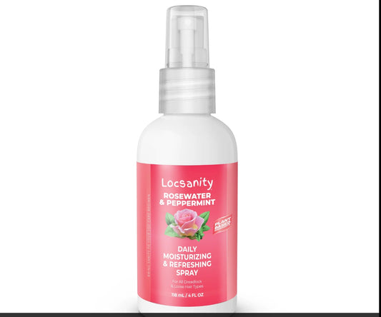 Locsanity Rosewater & Peppermint Daily Moisturizing & Refreshing Spray