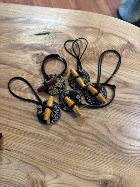 Assorted Wood Dreadlock Ties
