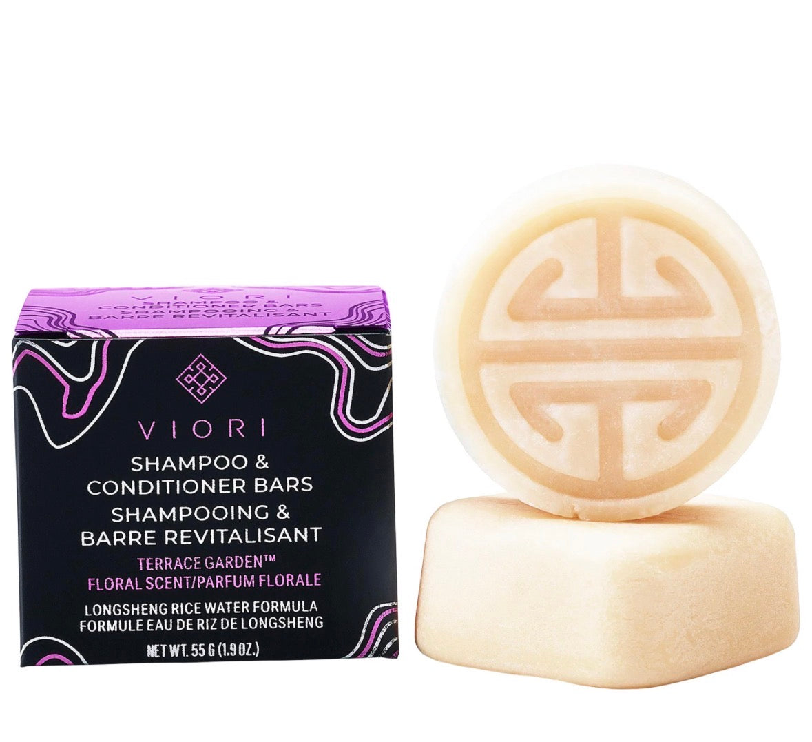 Viori Terrance Garden Travel Size Shampoo & Conditioner Bars