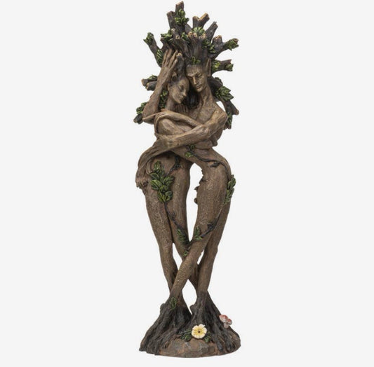 Greenman Tree Ent Couple statue