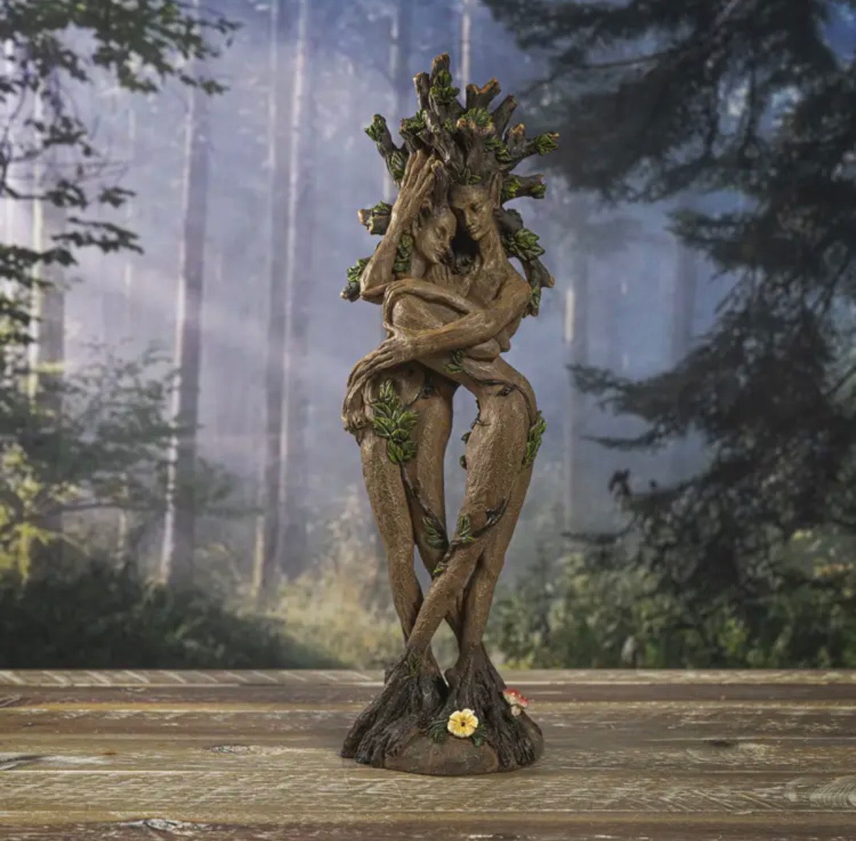 Greenman Tree Ent Couple statue