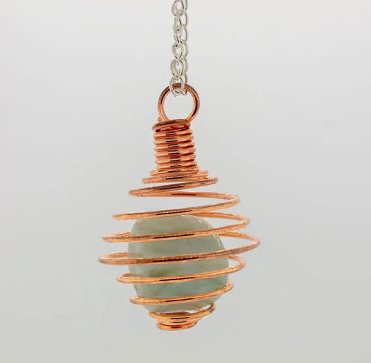 XL Copper Spiral Cage for stones