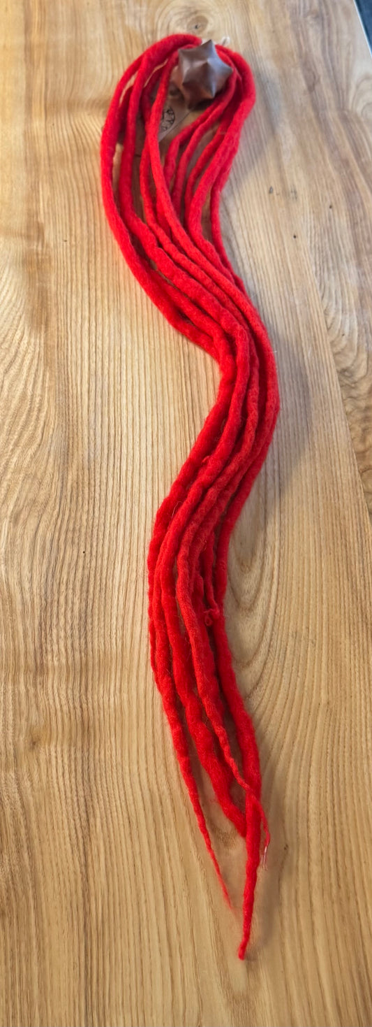 Wool Faux locs 22" Red